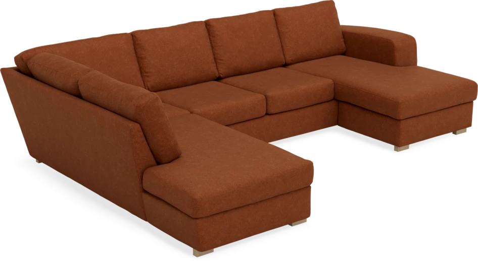 Friday - 3-sits soffa med divan vänster och schäslong höger - Orange