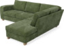 Friday - 2,5-sits soffa med divan höger - Grön