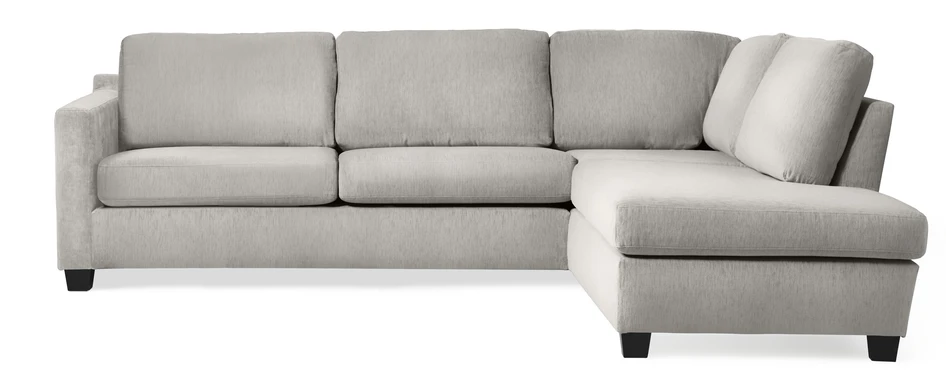 Friday - 2,5-sits soffa med divan höger - Grå