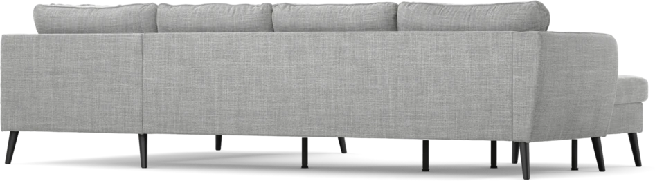 County - 3-sits soffa med schäslong vänster och divan höger - Grå