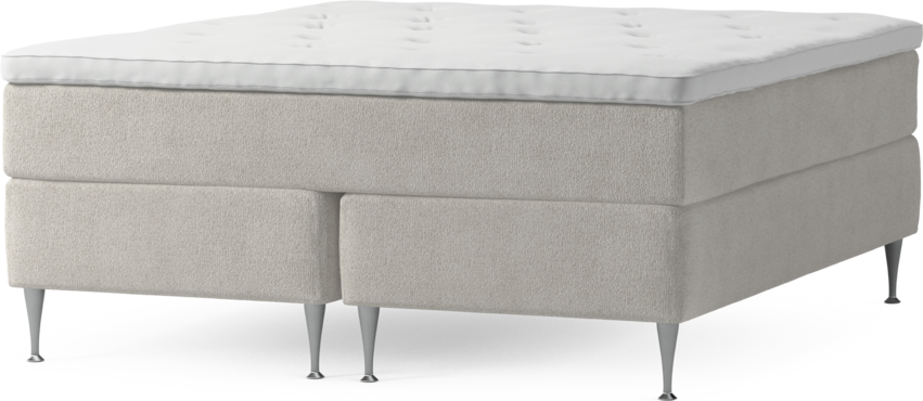 Delux Exclusive - Kontinentalsäng, dubbelsäng med bäddmadrass och sängben