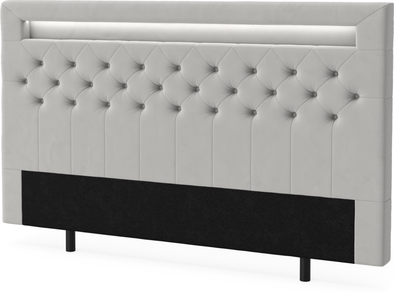 New York led - Sänggavel, 90-210 cm - Grå