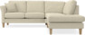 Eden - 2-sits soffa med divan - Beige
