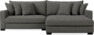 Rossi - 2-sits soffa med schäslong XL höger - Grå