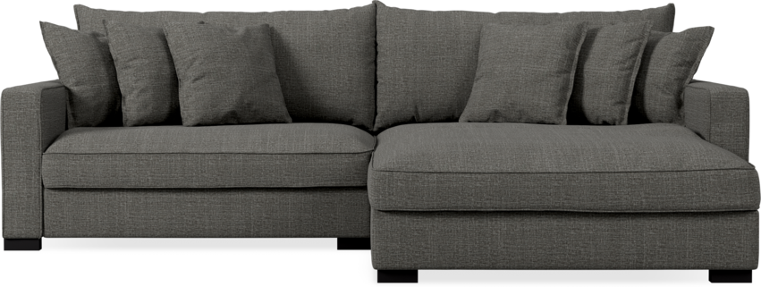 Rossi - 2-sits soffa med schäslong XL höger - Grå