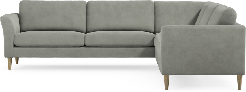 Bridge - Hörnsoffa, 3+3-sits - Grå