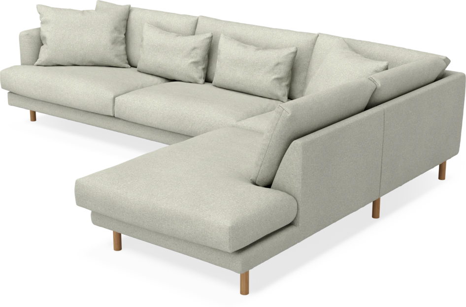 Harper - 3-sits soffa med divan höger - Beige