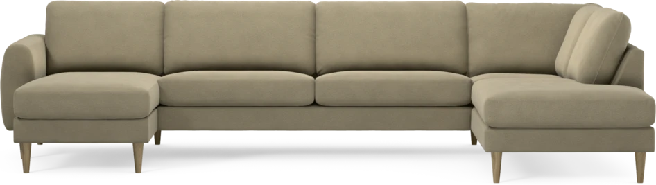 Bridge - 3-sits soffa med schäslong vänster och divan höger - Beige