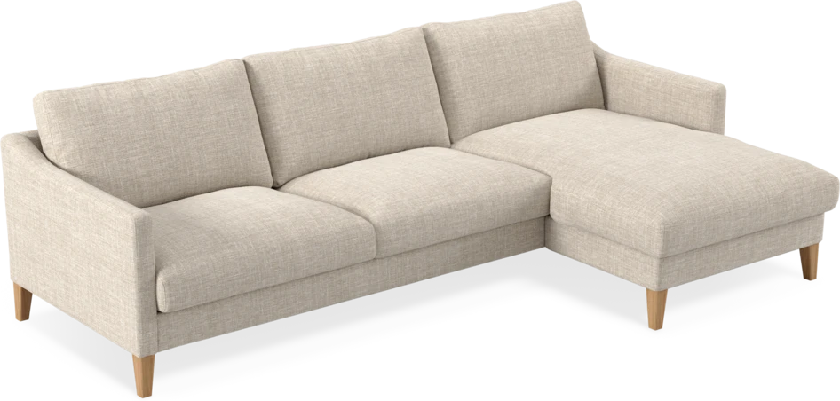 Winston - 3-sits soffa med schäslong, vändbar - Beige
