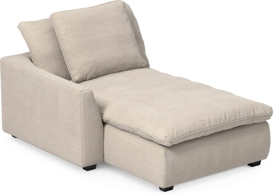 Bellora - Schäslong med armstöd vänster - Beige