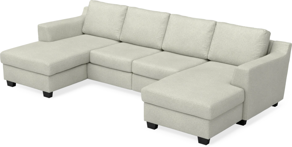 Friday - 2-sits soffa med två schäslonger - Beige