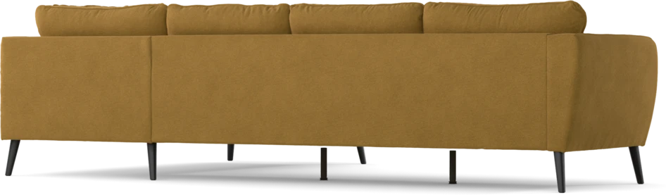 County - 3-sits soffa med divan höger - Gul