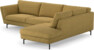 Madison Lux - 3-sits soffa med divan höger - Gul