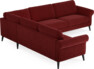 Bridge - Hörnsoffa, 2+3-sits - Röd