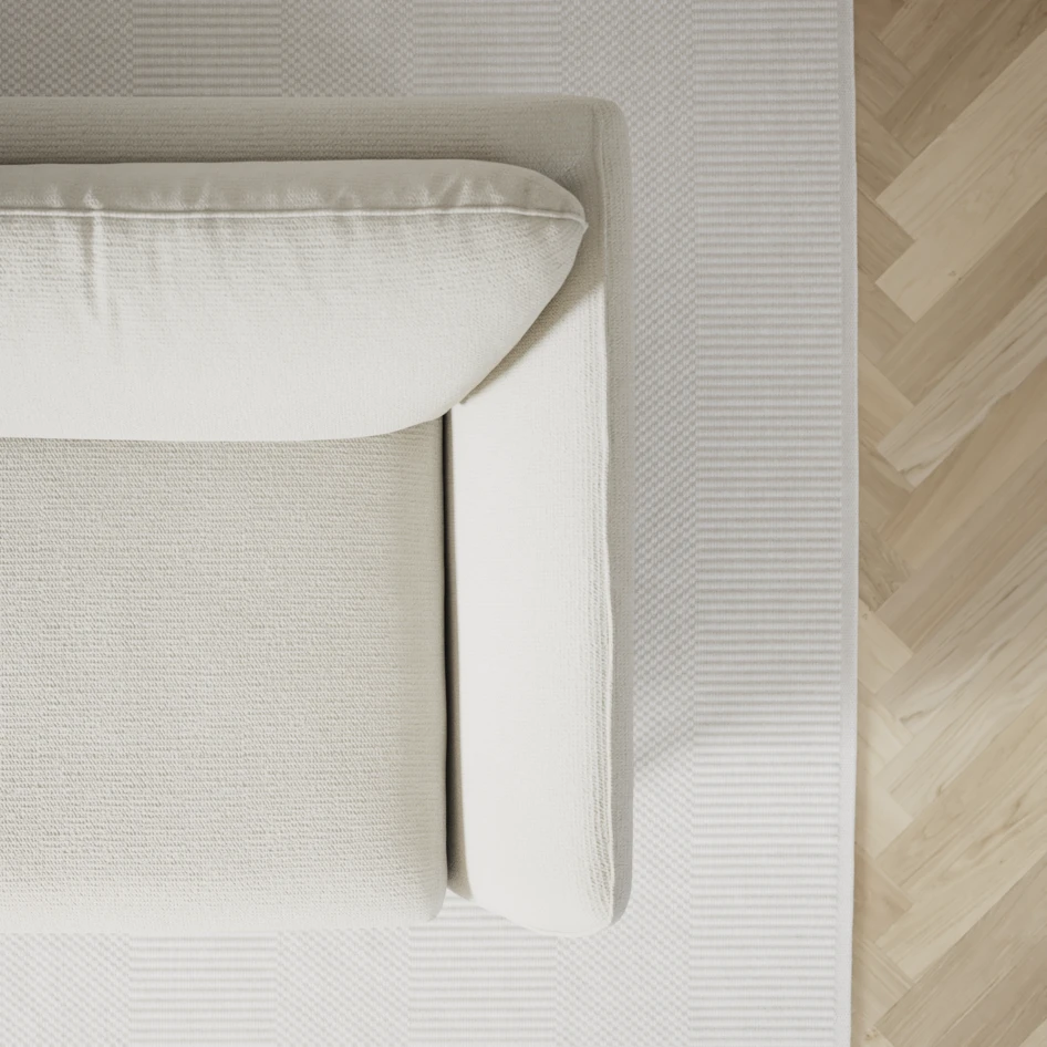 Madison - 2-sits soffa med divan vänster och höger - Vit