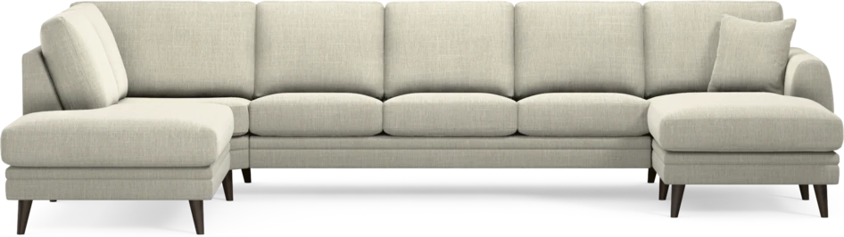 Eden - 3-sits soffa med divan vänster och schäslong höger - Beige