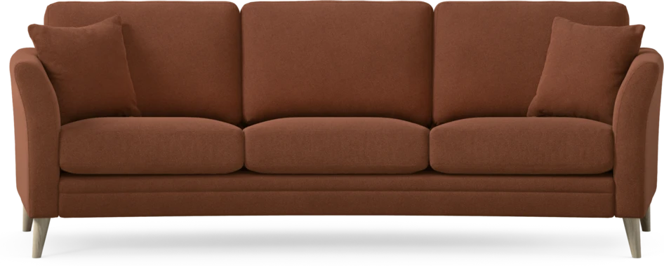 Eden - 3-sits soffa svängd - Orange