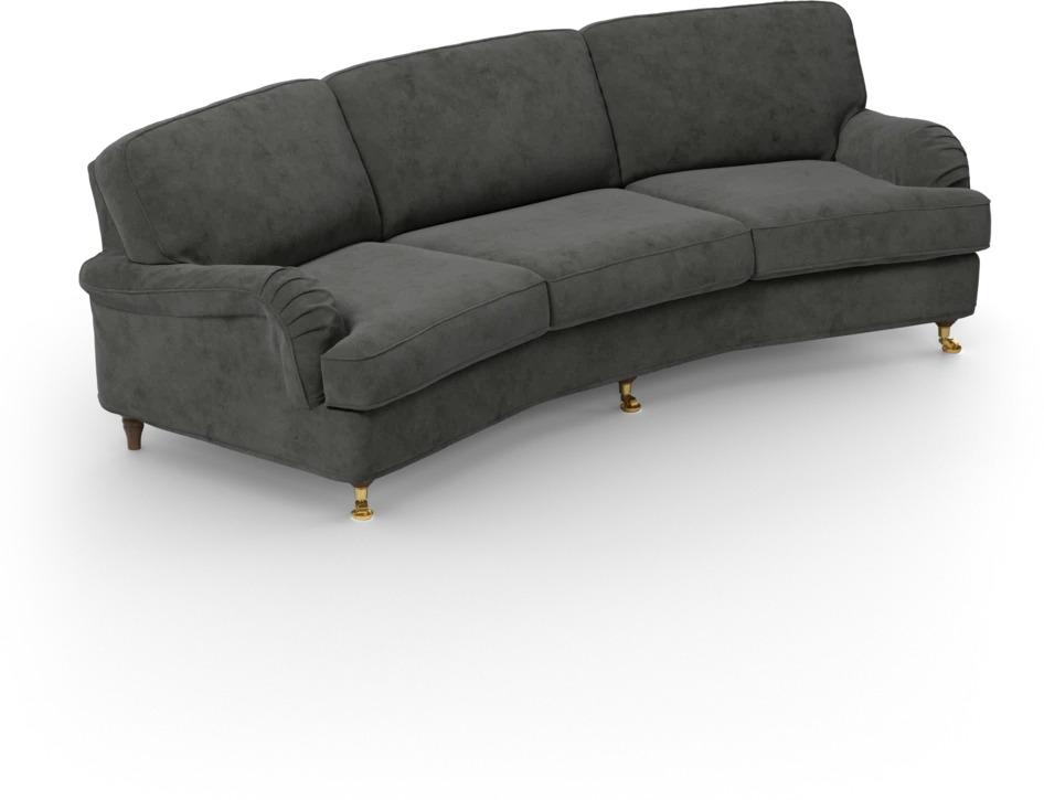 Oxford - 3-sits soffa svängd - Grå