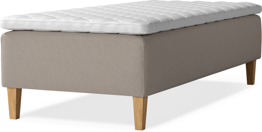 Delux Dream - Ramsäng, enkelsäng med bäddmadrass - Beige