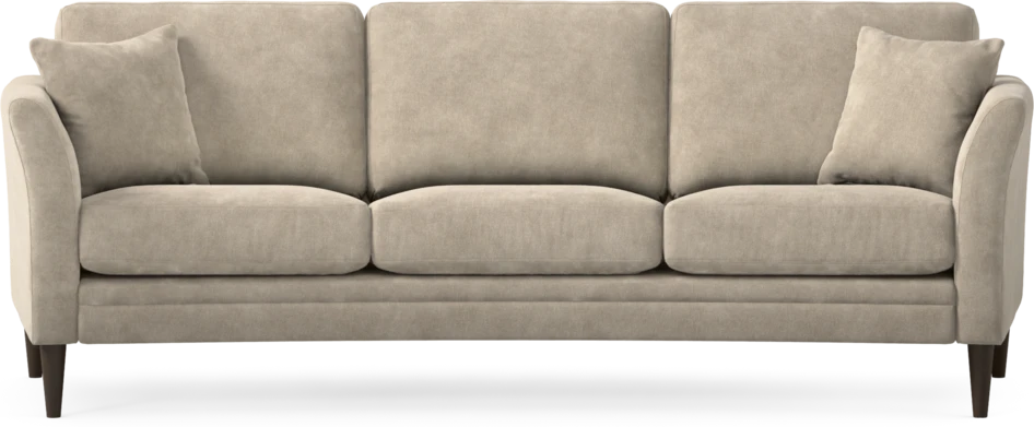 Eden - 3-sits soffa svängd - Beige