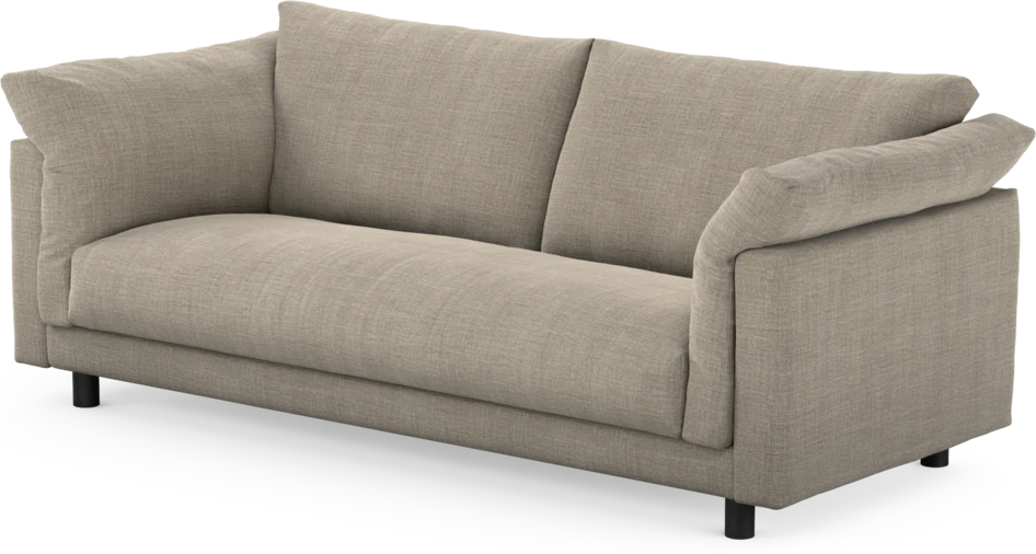Cherrie - 2,5-sits soffa, hel dyna, fast klädsel - Beige