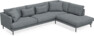Harper - 3-sits soffa med divan höger - Blå