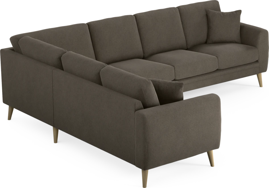 Eden - Hörnsoffa, 2+3-sits - Brun