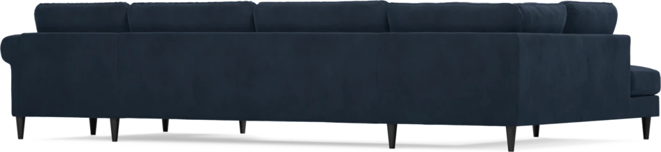 Bridge - 3-sits soffa med divan vänster och schäslong höger - Blå