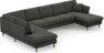 Eden - 3-sits soffa med divan vänster och schäslong höger - Grå