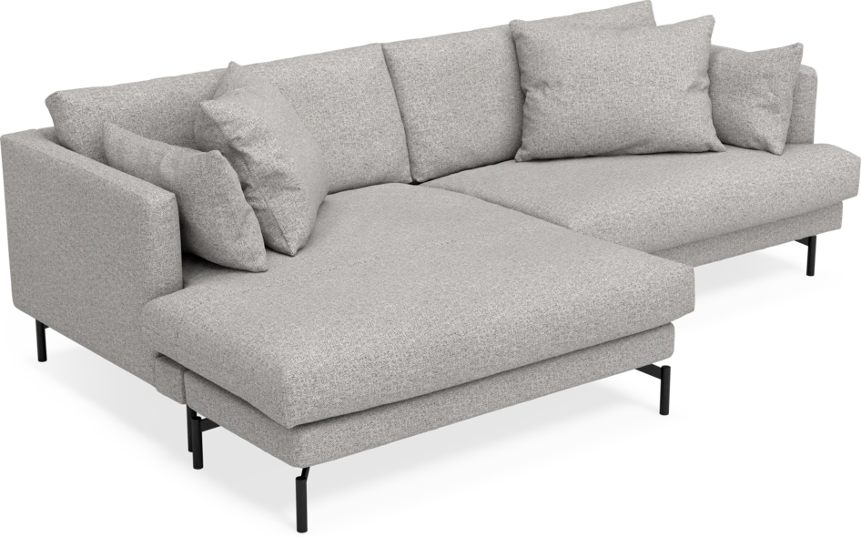 Harper - 4-sits med schäslong XL vänster - Vit