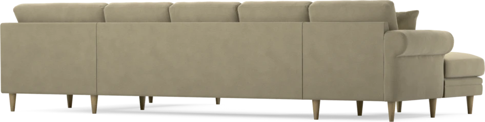 Eden - 3-sits soffa med schäslong vänster och divan höger - Beige