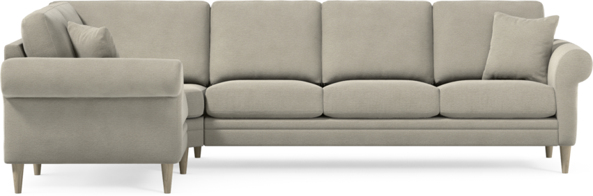 Eden - Hörnsoffa, 1+3-sits - Brun