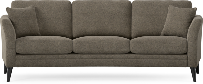 Eden - 3-sits soffa svängd - Brun