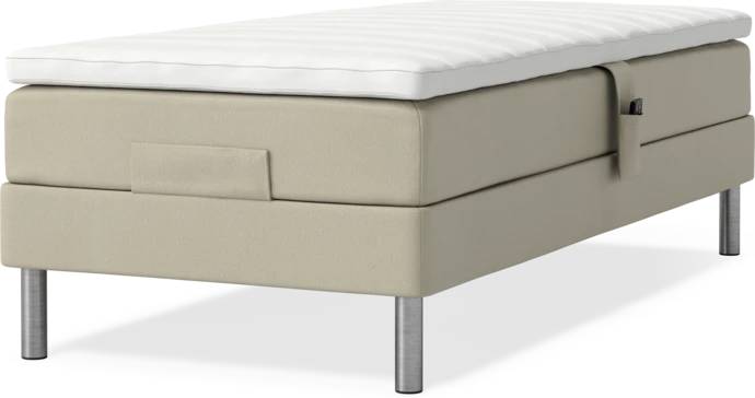 Roma Family, Ställbar säng, enkelsäng med bäddmadrass, B 80-120