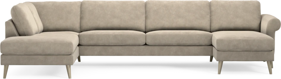 Bridge - 3-sits soffa med divan vänster och schäslong höger - Beige