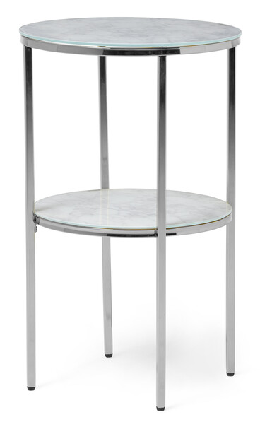 Nancy - Sidobord, Ø 43, H 70 cm - Grå
