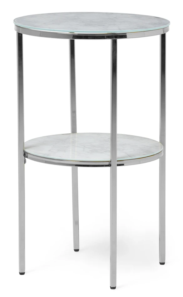 Nancy - Sidobord, Ø 43, H 70 cm - Grå