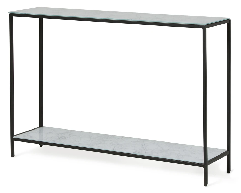 Nancy - Avlastningsbord, B 120 cm - Svart