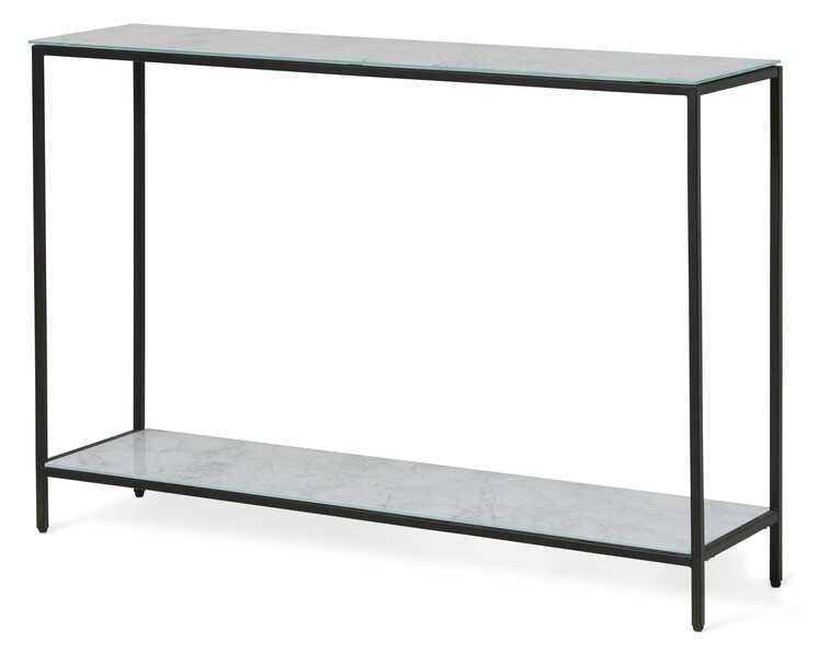 Nancy - Avlastningsbord, B 120 cm - Svart