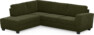 Friday - 2,5-sits soffa med divan vänster - Grön