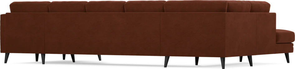 Eden - 3-sits soffa med divan vänster och schäslong höger - Orange