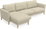Bridge - 3-sits soffa med schäslong vänster - Beige