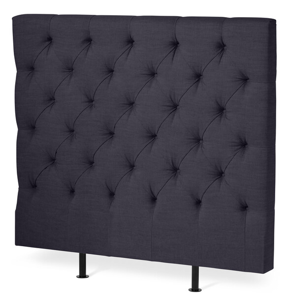 Avon L pikerad, låg - Sänggavel, B 90-140 cm - Blå