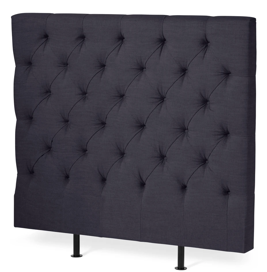 Avon L pikerad, låg - Sänggavel, B 90-140 cm - Blå