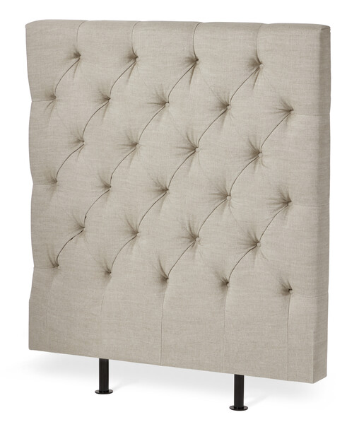 Avon L pikerad, låg - Sänggavel, B 90-140 cm - Beige