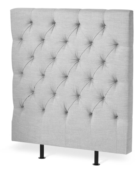 Avon L pikerad, låg - Sänggavel, B 90-140 cm - Grå