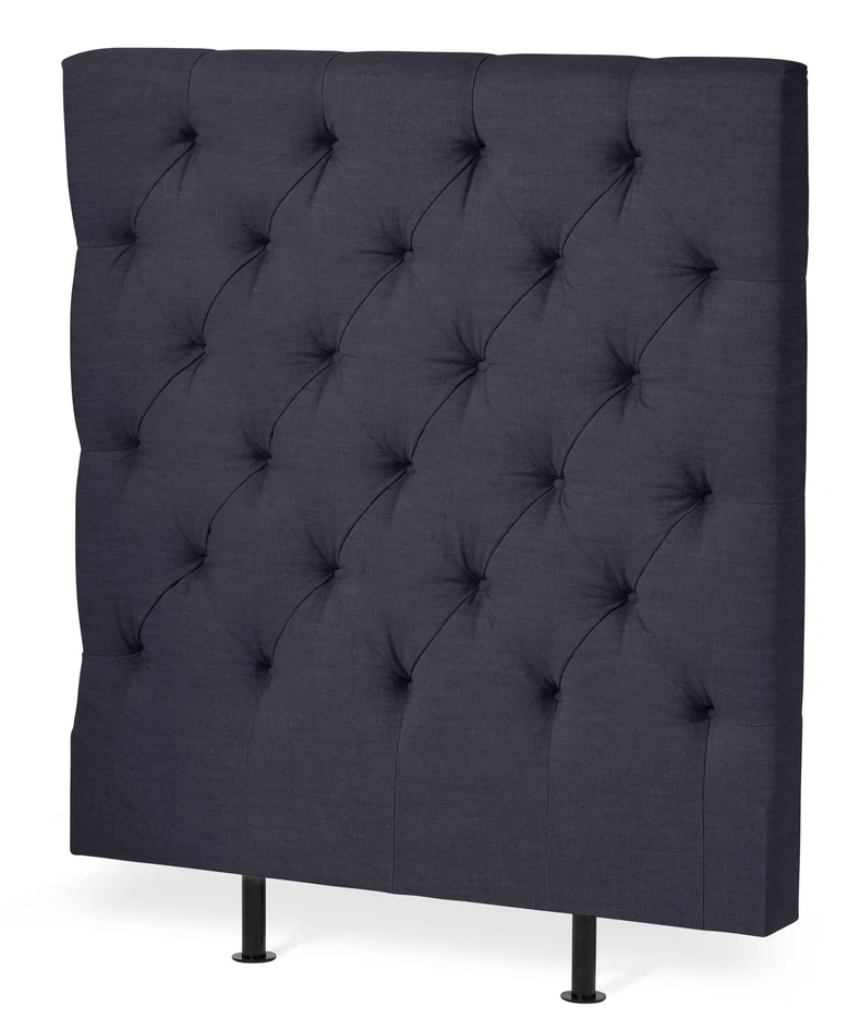 Avon L pikerad, låg - Sänggavel, B 90-140 cm - Blå