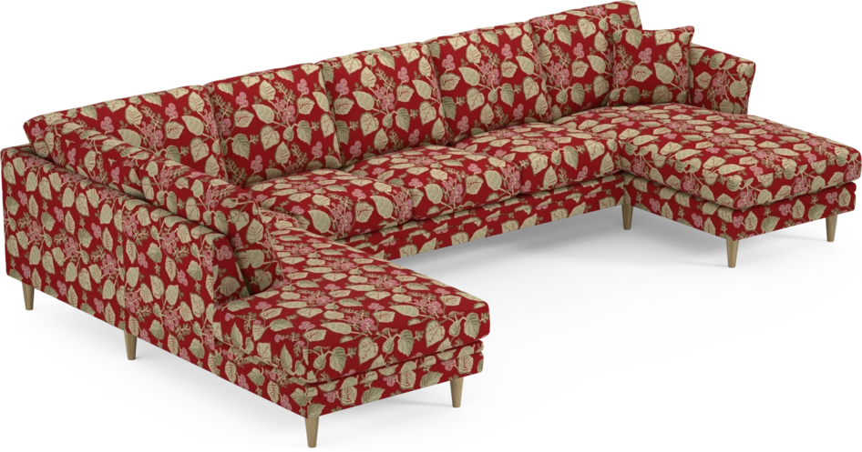 Eden - 3-sits soffa med divan vänster och schäslong höger - Flerfärgad