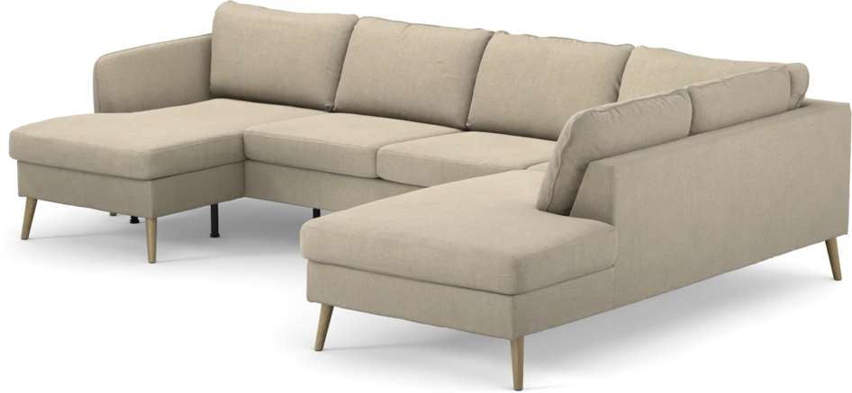 County - 3-sits soffa med schäslong vänster och divan höger - Beige