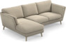 Madison Lux - 2-sits soffa med schäslong vänster - Beige